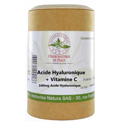 Herboristerie de paris Acide hyaluronique et Vitamine C 60 gélules hyaluronate de sodium Les copines bio