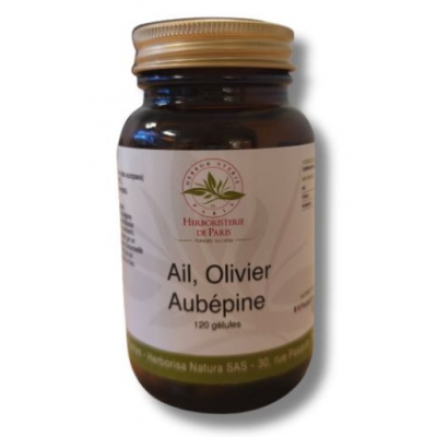 Herboristerie de Paris Ail Olivier Aubépine 120 gélules Complément alimentaire Santé coeur les copines bio