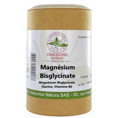 Herboristerie de Paris Magnésium Bisglycinate taurine vitamine B6 120 gélules magnésium b6 les copines bio