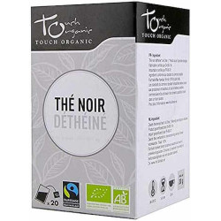 Touch Organic Thé noir déthéiné bio 20 sachets thé déthéiné naturellement les copines bio
