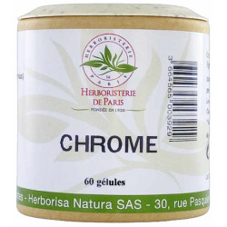 Herboristerie de Paris Chrome oligo-élément 60 gélules maintien du taux de sucres Les copines bio
