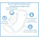 schema-de-la-serviette-incontinence-legere-dry-and-light-plus-x16-natracare-apportant une couche-superieure-douce-en-coton-bio l