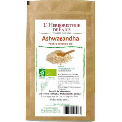 Herboristerie de Paris Ashwagandha bio poudre de racine 100gr Withania Somnifera anti stress Les copines bio