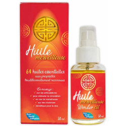 Phytofrance Huile merveilleuse aux 64 huiles essentielles 50ml massage cicatrices articulations les copines bio