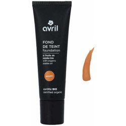 Avril Cosmétique Fond de teint Noisette certifié Bio 30ml teinte medium foncée peau mate et foncé Les copines bio
