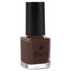 Avril cosmétique Vernis à ongles Ebène 7ml teinte marron foncé peau foncée Les copines bio