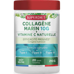 Superdiet Collagène Marin 10g - Vitamine C poudre 210g naticol cartidyss articulations Les copines bio