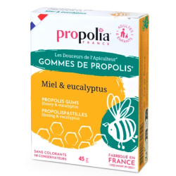 Gommes de Propolis Miel et Eucalyptus 45gr