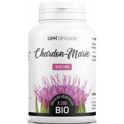 GPH Diffusion Chardon Marie Bio 200 gélules de 300mg dépuratif du foie Les copines bio