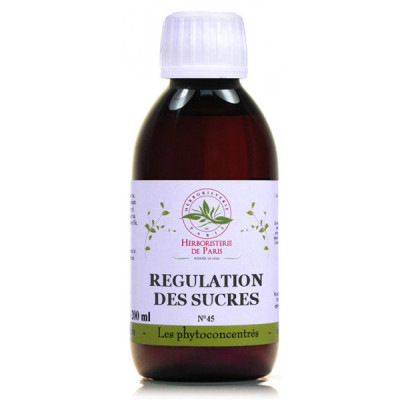 Herboristerie de Paris Phyto concentré Régulation des Sucres 200 ml gymnema sylvestre glycémie Les copines bio