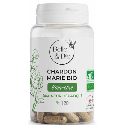 Belle et Bio Chardon marie bio 120 gélules confort du foie les copines bio