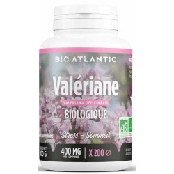 Bio atlantic Valériane bio 400mg 200 comprimés sommeil anti stress Les copines bio
