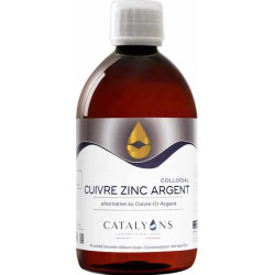 Catalyons Oligo éléments CUIVRE ZINC ARGENT Catalyons  500ml Produit de soin à base d'oligo-éléments