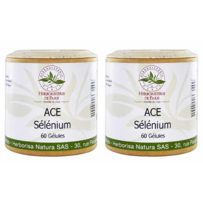 Herboristerie de Paris ACE Sélénium Lot de 2 X 60 gélules action antioxydante Les copines bio