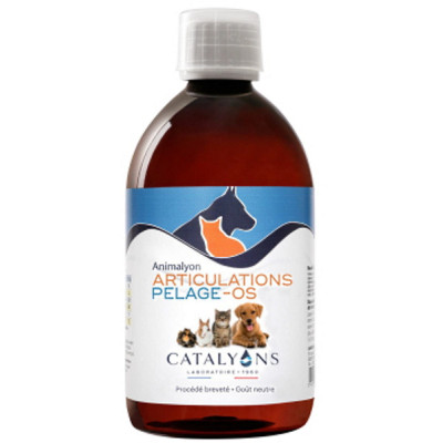 Catalyons Animalyon Articulation Os Pelage 500ml magnésium potassium silicium Animal de compagnie