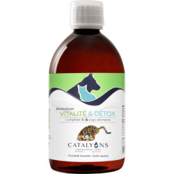 Catalyons Animalyon Vitalité et Détox 500ml Oligo éléments 500 ml magnesium potassium Les copines bio