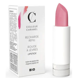 Couleur Caramel Recharge Rouge à lèvres satiné n°221 Rose moyen 3.5g brilant et superbe Les copines bio