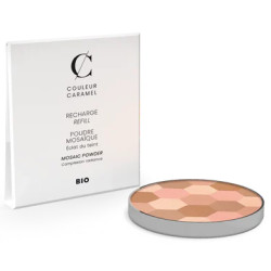 Couleur Caramel Recharge Poudre mosaique n°232 teint clair produit de maquillage pour le visage Les Copines Bio