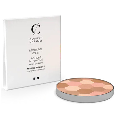 Couleur Caramel Recharge Poudre mosaique n°232 teint clair produit de maquillage pour le visage Les Copines Bio