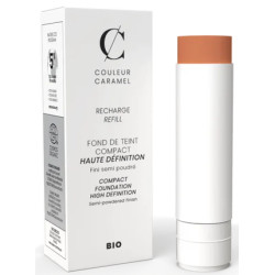 Couleur Caramel Recharge Fond de teint Compact Haute Définition n°13 Beige orangé produit de maquillage pour le visage Les Copin