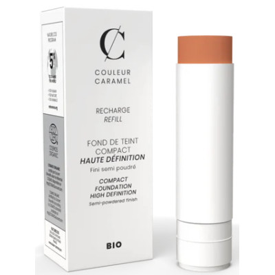 Couleur Caramel Recharge Fond de teint Compact Haute Définition n°13 Beige orangé produit de maquillage pour le visage Les Copin