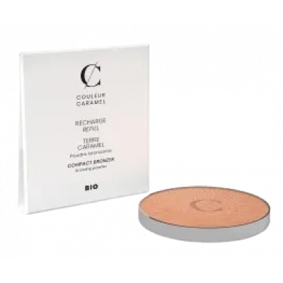 Couleur Caramel Recharge Terre Caramel No 22 - Brun orangé nacré 8,5 g produit de maquillage pour le visage Les Copines Bio
