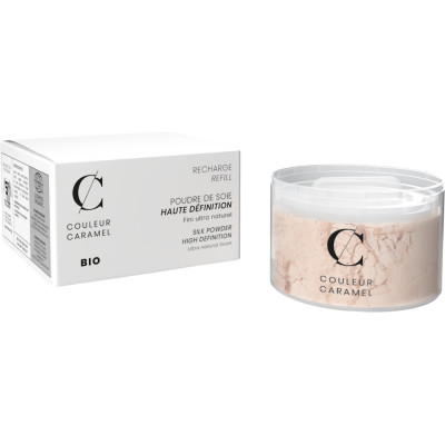 Couleur Caramel Recharge Poudre de soie Haute Définition No 11 - Incolore et nude 12 g produit de maquillage bio pour le teint L