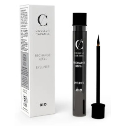 Couleur Caramel Recharge Eye Liner n°07 noir pinceau 5ml produit de maquillage pour les yeux Les Copines Bio