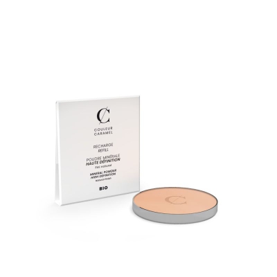 Couleur Caramel Recharge Poudre minérale Haute Définition No 002 - Beige clair 7,5 g produit de maquillage bio pour le teint Les