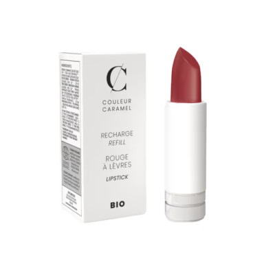 Couleur Caramel Recharge Rouge à lèvres vrai rouge nacré n° 223 - 3.5gr les copines bio classique et beau maquillage bio