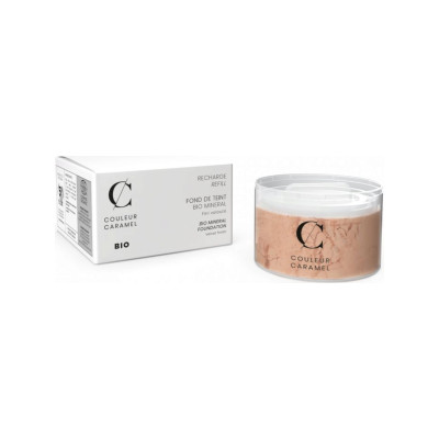 Couleur Caramel Recharge Fond de teint BIO MINERAL No 23 - Beige abricot 12 g produit de maquillage biologique Les Copines Bio