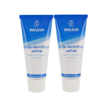 Duo Dentifrice Pâte Saline Weleda 2 x 75 ml - dentifrice bio weleda les copines bio