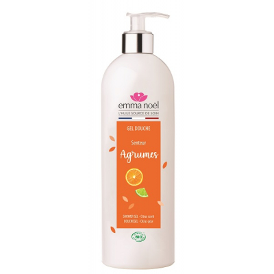 Emma Noël Gel Douche aux Agrumes 1Litre au ph doux les copines bio