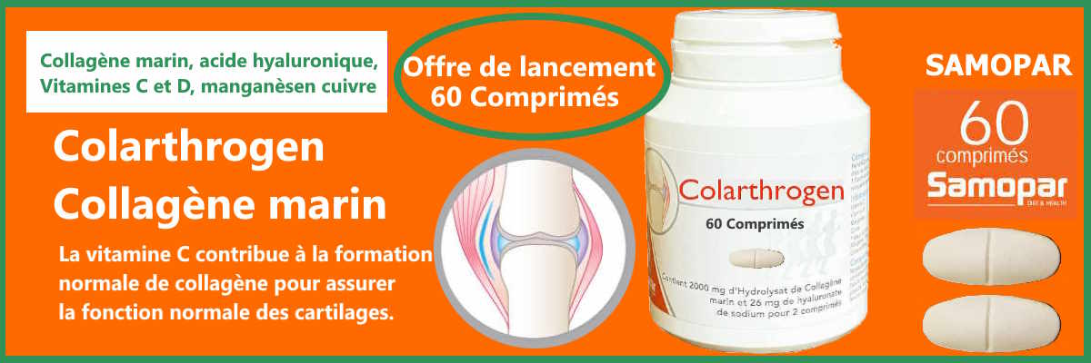 Colarthrogen 60 comprimés Monapharm apporte du manganèse qui contribue à la formation normale de tissus conjonctifs